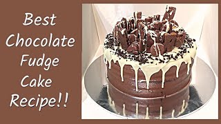 Decadent Chocolate Fudge Cake Recipe  The Most Heavenly Cake Youll Ever Taste [upl. by Eenahs501]