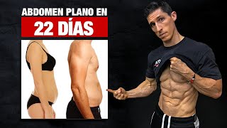 Obtén un ABDOMEN PLANO en 22 Días ¡Entrenamiento en Casa [upl. by Aiela551]