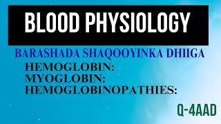 Hemoglobin  Myoglobin  Hemoglobinopathies  AFSOOMAALI [upl. by Terrena]