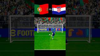 Portugal vs Croatia  Football match  Penalty shoot  fifa world Cup 2026  realistic pes gaming [upl. by Harmon459]