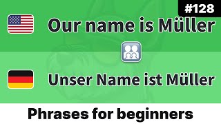 🇩🇪 Daily German for Beginners Pick Up One Phrase Each Day  quotMy name isquot 128 [upl. by Enelime318]