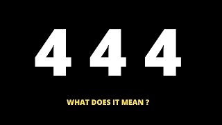 Why You May Be Seeing 444  444 Meaning Explained 2021 [upl. by Hedvige103]