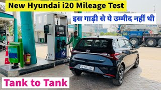 New Hyundai i20 Mileage Test  Tank to Tank  i20 Mileage Petrol 2023 [upl. by Trista]