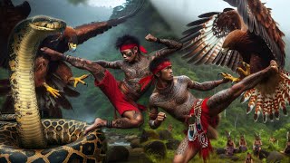 ULAR VS BURUNG RAKSASA CERITA SUKU DAYAK JAMAN DULU LEGENDA [upl. by Saerdna]