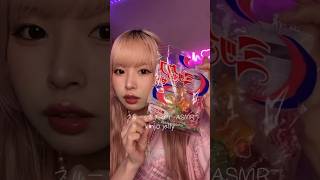 フルーツ寒天ゼリーASMRしてみた🟨🟩🟥🟧 お菓子 snack food asmr eating mukbang jelly jellycandy [upl. by Ahsead]