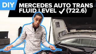 How to Check Mercedes Automatic Transmission Fluid Level 7226  DIY Friendly [upl. by Dlonra]