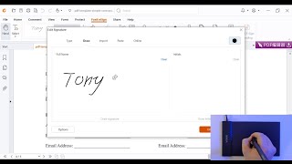 How to SignWrite on a PDF with PDF Annotator amp Drawing Tablet Veikk S640 [upl. by Thorwald]