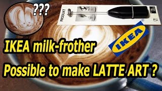 IKEAs milk frother Is it possible to make Latte Art with [upl. by Vudimir]