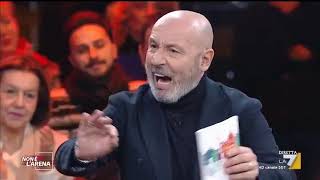 Maurizio Battista a Non è lArena ‘L’1 dei truffaldini ci stanno come ci stanno nei [upl. by Dnamron]