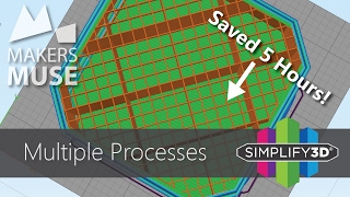 Print Faster using Multiple Processes in Simplify3D  3D Printing 101 [upl. by Colton]