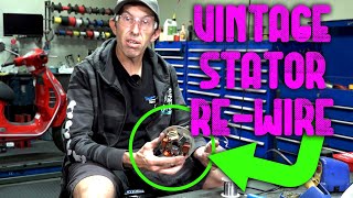 How to Solder amp Rewire a Vespa P200E VSX Stator Plate the Robot way [upl. by Maddock]