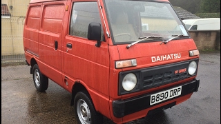 1985 DAIHATSU HIJET MINI VAN REVIEW [upl. by Rohn664]