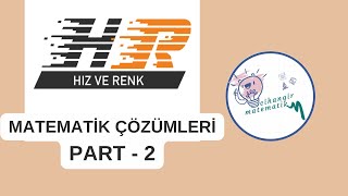 Hız ve Renk Yayınları Denemesi TYT Matematik Çözümleri 2023 PART2 [upl. by Einahpts]