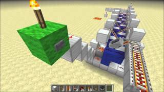 Advanced Horizontal Minecart Dispenser Minecraft 124 [upl. by Bellda]