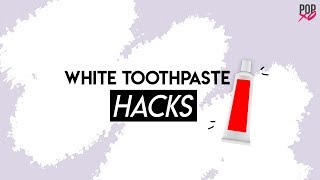 White Toothpaste Hacks  POPxo [upl. by Erasmus938]