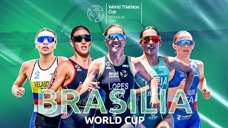 2024 World Triathlon Cup Brasilia  WOMEN [upl. by Arlo]