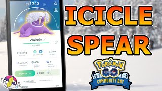 IS ICICLE SPEAR WALREIN GOOD  Pokémon GO Community Day [upl. by Vachell536]