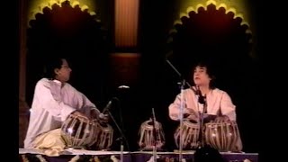 Ustad Zakir Hussain PtYogesh Samsi Jugalbandi Old VideoPart 1 [upl. by Nalo451]