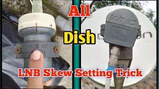 All Dish LNB Skew Setting Trick All dish LNB angle setting [upl. by Epps]