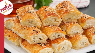 AŞIRI KOLAY👌🏻😍 Çıtır Çıtır Peynirli Börek Tarifi Baklavalık Yufkadan [upl. by Nick190]