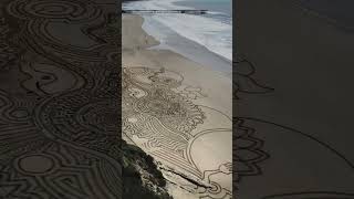 Sand art by Brighton Denevan LandArt ArtAndNature EarthArt ephemeralart [upl. by Allyson]