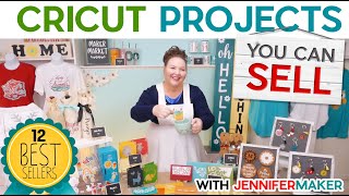 Cricut Projects You Can SELL  12 Proven Winners With Tutorials [upl. by Gnos]