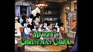 Opowieść wigilijna Myszki Miki 1983 Mickeys Christmas Carol Disney zwiastun VHS [upl. by Ecydnarb]