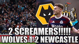 2 SCREAMERS BARNES SCHAR GOALS WOLVES VS NEWCASTLE 12 [upl. by Atil759]