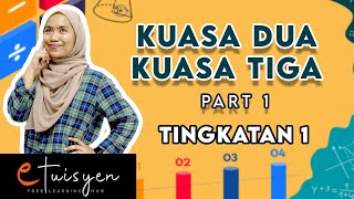 eTuisyen TINGKATAN 1 MATEMATIK Bab 3  Kuasa Dua amp Kuasa Tiga Part 1 [upl. by Notaek]