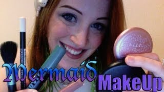 Pro Mermaid Underwater MakeUp Tutorial waterproof makeup for underwater modeling and swimming [upl. by Ozner]