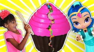 Bashing 3 Giant Chocolate Cupcake Surprise Eggs With Shopkins and MLP  Naiah and Elli Toys Show [upl. by Niklaus]