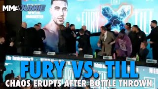 Tommy Fury Darren Till Almost Come to Blows at Press Conference [upl. by Squire]