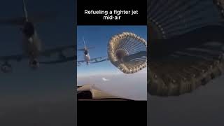 How to refuel a fighter jet midair shorts knowledge [upl. by Romalda]