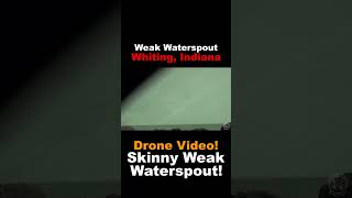 Incredible Footage Weak Waterspout Spotted in Whiting Indiana Today [upl. by Hgielra]