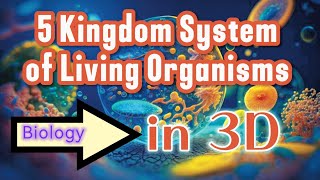 5 Kingdom System of Living Organisms in 3d Animation arabic medical explore allah mcqs nmdact [upl. by Kaile]