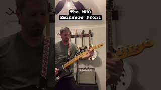 The WHO  Eminence Front guitar solo cover guitar guitarsolo thewho guitarist guitarcover [upl. by Adner14]