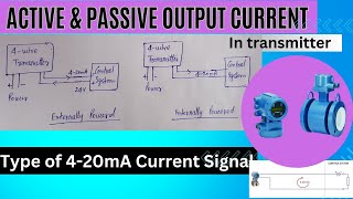 Active amp passive output current  type of 420mA signal instrumentation signal 420mA [upl. by Ettenyar]