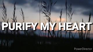 PURIFY MY HEART  Praise amp Worship Song lyric video [upl. by Ahsinoj]