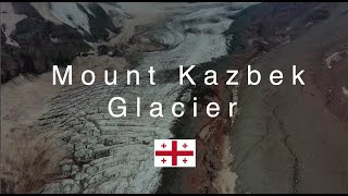 Mount Kazbek Glacier Georgia Drone Footage 4K [upl. by Notsahc210]