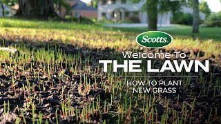 Welcome To The Lawn How to Plant New Grass [upl. by Alikat929]