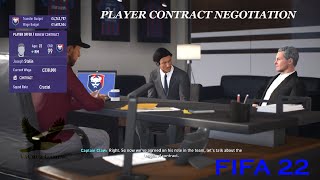 How to negotiate player contract extension in FIFA 22 career mode  works on all versions of FIFA [upl. by Flodnar141]