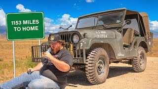 1153 Mile Road Trip in 70 year Old Army Jeep [upl. by Grinnell]