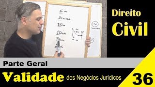 Direito Civil  Aula 36  Validade dos Negócios Jurídicos  Teoria das Nulidades É isso [upl. by Ossie]