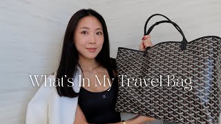 GOYARD ST LOUIS TOTE GM • WHATS IN MY TRAVEL BAG [upl. by Attelra]