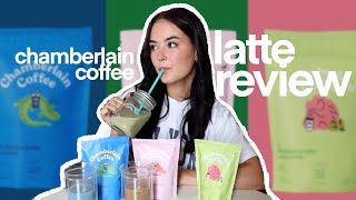 caffeine addict tries chamberlain coffees new matcha latte mixes [upl. by Cychosz759]