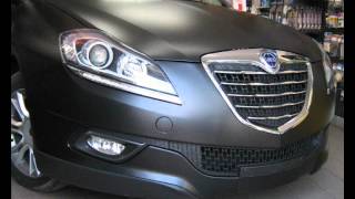 RIVESTIMENTO LANCIA DELTA NERO OPACO TETTO NERO LUCIDO CAR WRAPPING [upl. by Rovit]