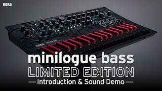 Korg minilogue bass  Introduction amp Sound Demo [upl. by Anaibaf]