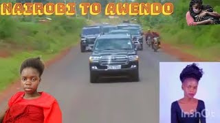 JABER NYAR ONAGI 💔 Body Journey To Awendo Full Video Presidential Convoy🔥AUNGO WUOD AWENDO In Cry 💔 [upl. by Oelc]