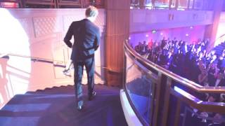 Nico Rosberg enters the 2016 Autosport Awards [upl. by Nivrad761]