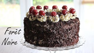 Gâteau Forêt Noire🍒 Recette traditionnelle [upl. by Llenyl728]